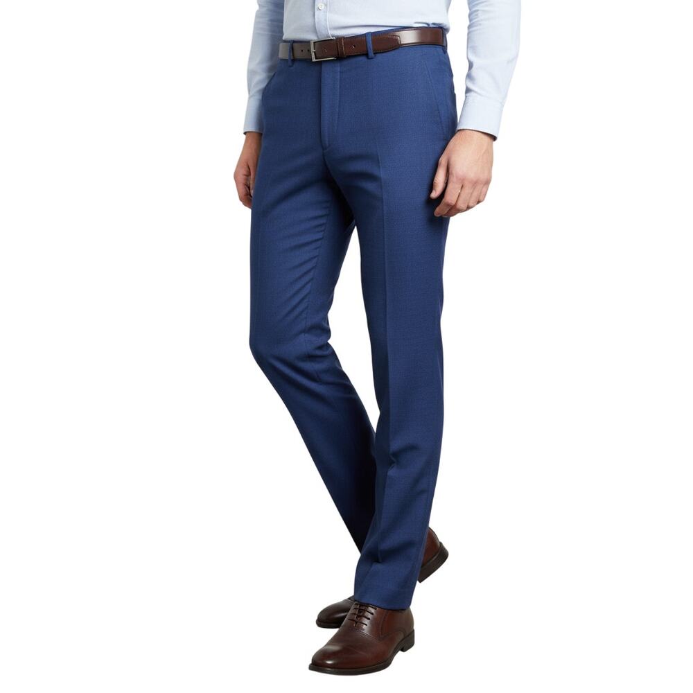 Penguin by Munsingwear Dress Pants Men’s 42x36 Blue Flat Front Wool Blend NWT
